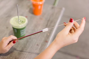 Glam Straw Set - Silver Reg Size